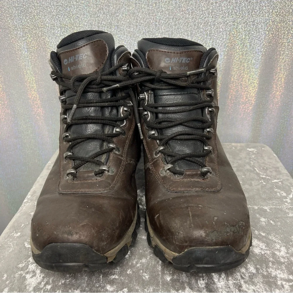 Hi-Tec waterproof boots working brown work boots shoes black 